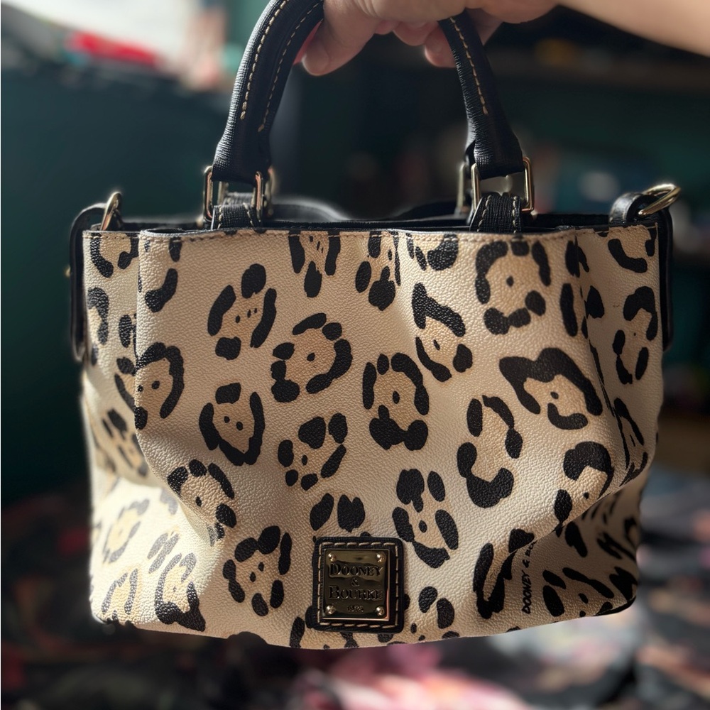 Dooney & Bourke Snow Leopard Mini Barlow Bag